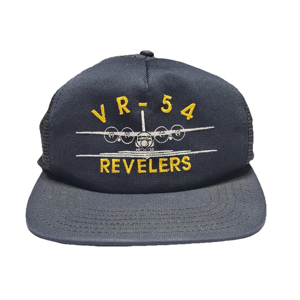Vintage VR-54 Revelers US Navy Trucker Hat Mesh Snapback Cap Made in USA‎